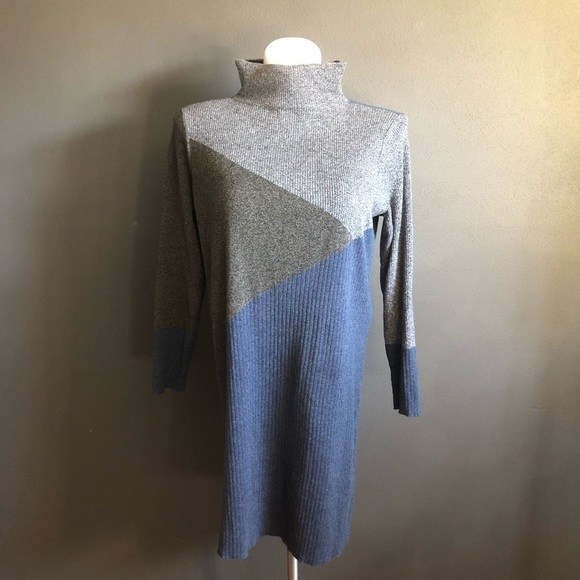 Nic+Zoe Women's Block Sweater Dress L - Picture 2 of 9